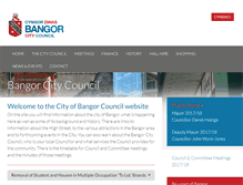 Tablet Screenshot of bangorcitycouncil.com